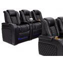 Seatcraft Diamante Black Row of 3 BACKROW Theater Seating®