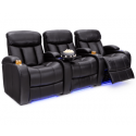 Seatcraft Grenada Italian Leather, Power Recline, Black