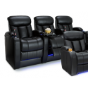 Seatcraft Grenada Black Row of 3 BACKROW Theater Seating®