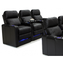 Seatcraft Monterey Black Row of 3 BACKROW Theater Seating®