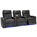 Seatcraft Monterey Gray Row of 3 Home Theater Seating