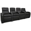 Seatcraft Rialto Black Row of 4 BACKROW Theater Seating®