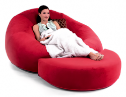 Cuddle Seat with Ottoman Lifestyle