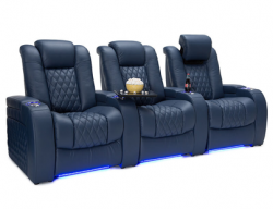 Diamante Leather Reclining Home Theater Seating