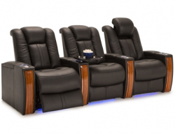 Seatcraft Monaco Top Grain Leather 7000, 8+ Colors, Powered Headrest, Power Recline, Straight or Curved Rows