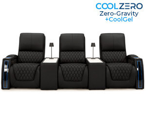 Apex CoolZeroᵀᴹ Console Table Italian Leather Home Theater Seats