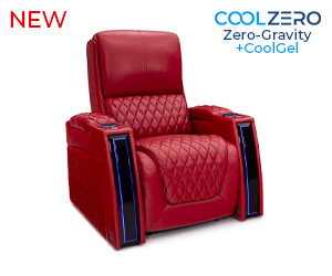 Apex CoolZeroᵀᴹ Italian Leather Home Theater Seating Single Recliner
