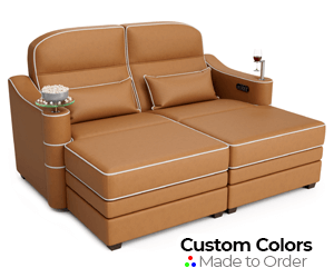 Symphony Leather Home Theater Chaise