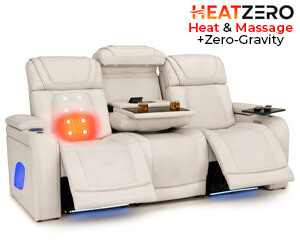 Endeavour HeatZeroᵀᴹ Italian Leather Home Theater Sofa