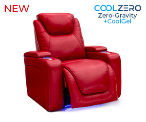 Equinox CoolZeroᵀᴹ Italian Leather Home Theater Seating Single Recliner