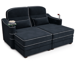 Symphony Media Room Leather Sectional Furniture