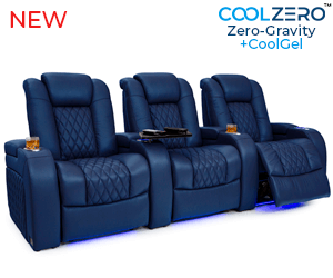 Diamante CoolZeroᵀᴹ Italian Leather Your Choice Home Theater Seating