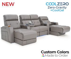 Kodiak Chaise CoolZeroᵀᴹ Your Choice Italian Leather Home Theater Seating