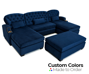 Cavallo Monarch Lounge (By Seatcraft) Media Lounge Sofa, Fabric, 15 Colors