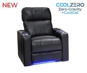 Monterey CoolZeroᵀᴹ Italian Leather Home Theater Seating Single Recliner