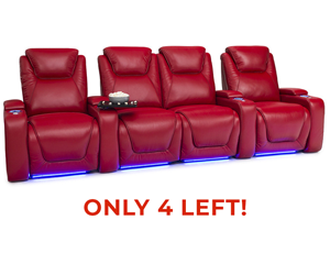 Equinox Red Leather | Power Headrest, Lumbar & Recline