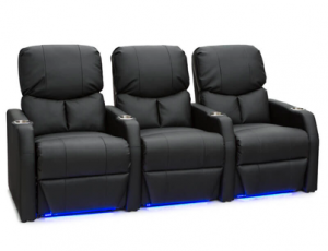 12006 Leather Gel Spacesaver Home Theater Seating