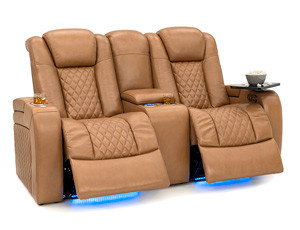 Seatcraft Anthem Loveseat Italian Leather, Power Headrests, Power Recline