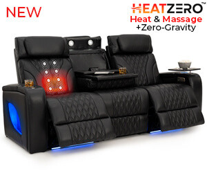 Armada LT HeatZeroᵀᴹ Italian Leather Home Theater Sofa