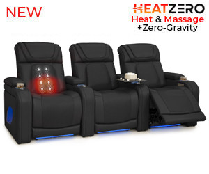 Caliente Zero Gravity Home Theater Seating with Heat & Massage