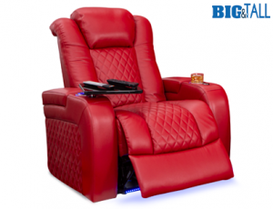 Seatcraft Capricorn Big & Tall Red Home Theater Single Recliner