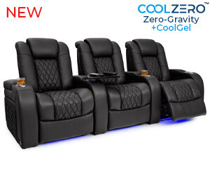 Diamante CoolZeroᵀᴹ Italian Leather Home Theater Seating