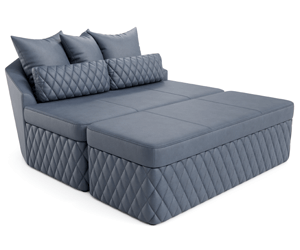 Seatcraft Diamante Cuddle Couch w/ Ottoman Home Theater Furniture