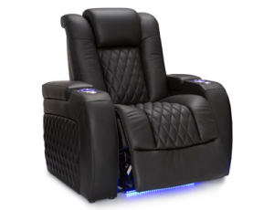Diamante Leather Home Theater Seating Single Recliner