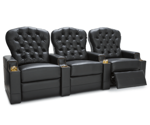 Seatcraft Imperial Black Home Theater Seats
