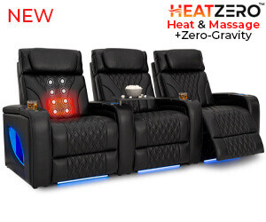 Luminis LT HeatZeroᵀᴹ Italian Leather Home Theater Seating