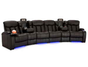 Niagara Leather Home Theater Seating Sectional