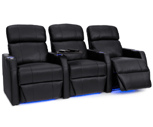 Seatcraft Sienna Leather Gel, Manual Recline, Black