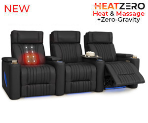 Valore Zero Gravity Home Theater Seating with Heat & Massage