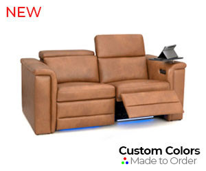 Solis FX Flip-Up Headrest Home Theater Loveseat