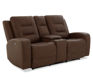 Tuscany Top Grain Leather Home Theater Loveseat