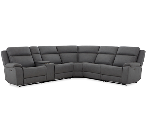 Verona Top Grain Leather Home Theater L-Sectional