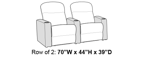 Virtuoso LT CoolZero Home Theater Seating Italian Leather