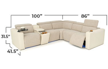 Catalina FX Console Home Theater L Sectional