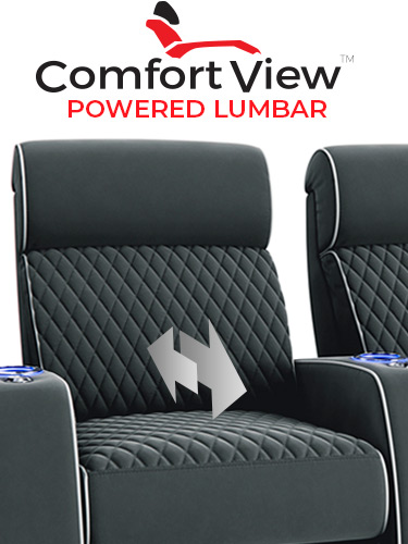 ComfortView Powered Headrest Home Theater Seating