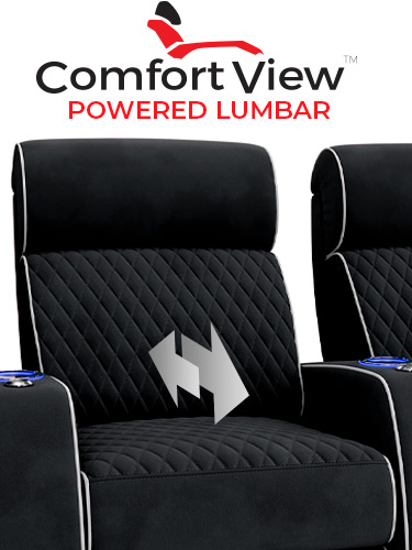 ComfortView Powered Headrest Home Theater Seating