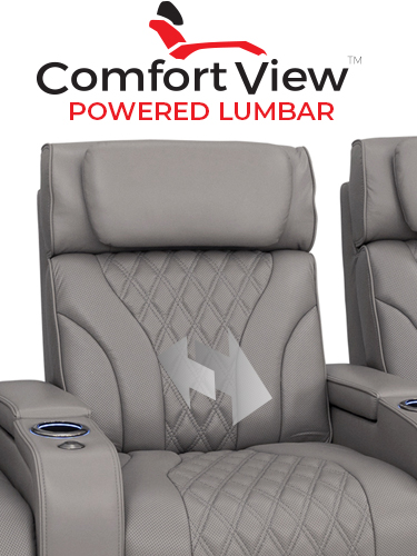 This home theater chair is Powered by SoundShaker