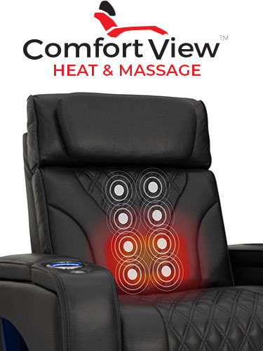 ComfortView Powered Headrest Home Theater Seating