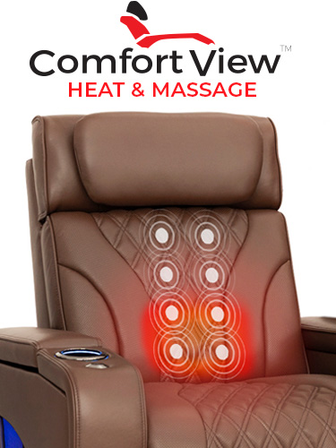 ComfortView Powered Headrest Home Theater Seating