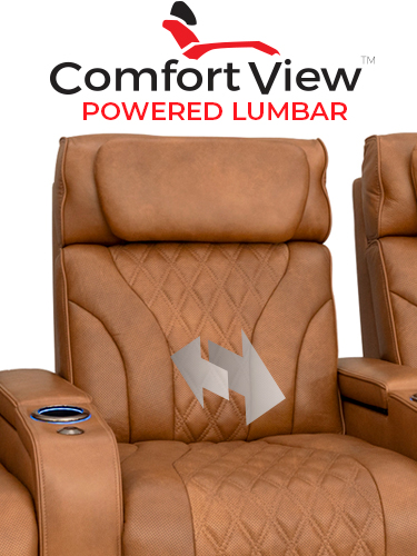 This home theater chair is Powered by SoundShaker This home theater chair is Powered by SoundShaker