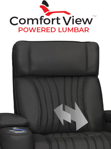 This home theater chair is Powered by SoundShaker
