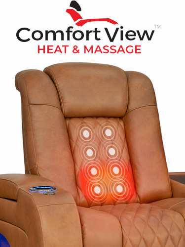 ComfortView Powered Headrest Home Theater Seating