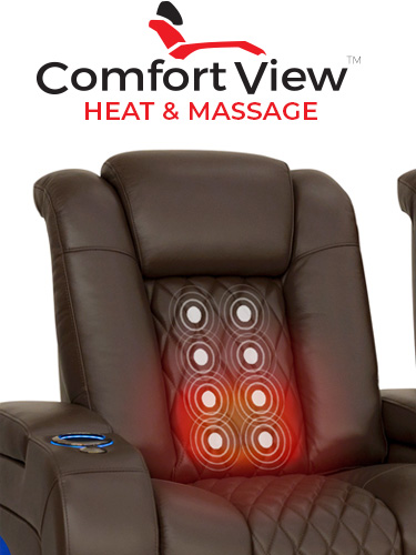 ComfortView Powered Headrest Home Theater Seating