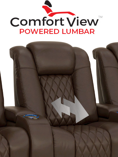 This home theater chair is Powered by SoundShaker