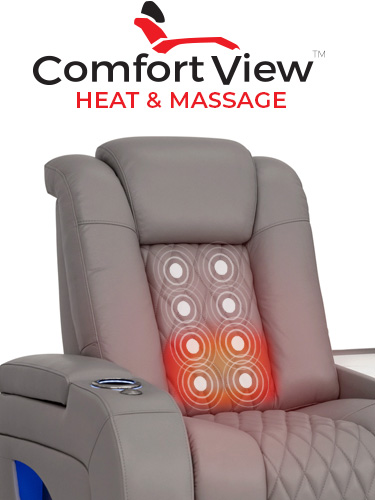 ComfortView Powered Headrest Home Theater Seating