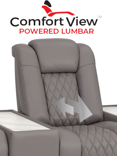 This home theater chair is Powered by SoundShaker